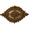 Ekena Millwork Antonio Ceiling Medallion, Hand-Painted Smokey Topaz, 35 7/8"W x 22 1/2"H x 4 3/8"P CM35X22ANSTF - alternate 1